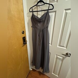 Hayley Paige Occasions Charcoal Midi Dress